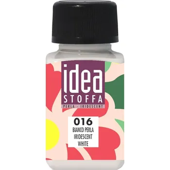 Výtvarná barva Maimeri Idea Stoffa Barva na látky Iridescent White 60 ml 1 ks