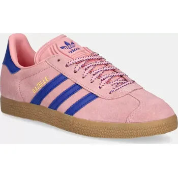 Dámské tenisky Semišové tenisky adidas Originals Gazelle růžová barva, JH7213 30X, EUR 35.5