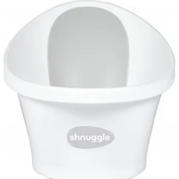 koupací vanička SHNUGGLE Vanička bílá se šedou nová se zátkou