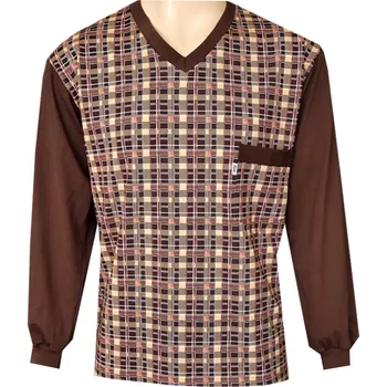 Pánské pyžamo Pánský Pyžamový Kabátek FOLTÝN PPKD92 Velikost: L, Materiál: Mako-úplet