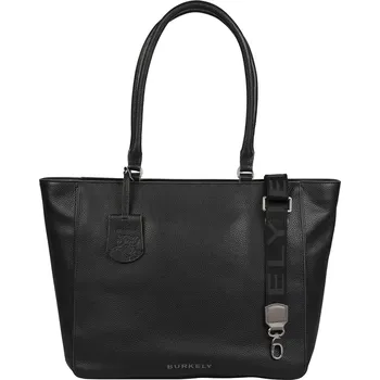 Kabelka Dámská kožená kabelka na notebook Burkely Alyx - černá