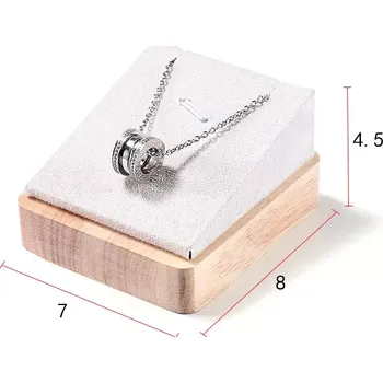 Šperkovnice Dekolt, stojánek, stojan na šperky čtverec bílý na šperky (DRD8B)