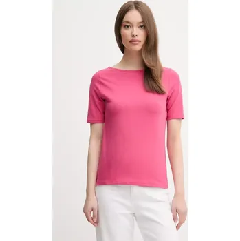 Dámské tričko Tričko United Colors of Benetton dámské, růžová barva, 3FJHD109K 42X, vel. XL