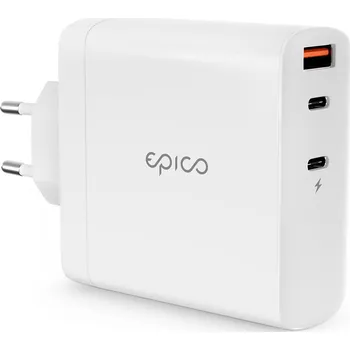Mobilní telefon Epico 140W GaN síťová nabíječka - bílá