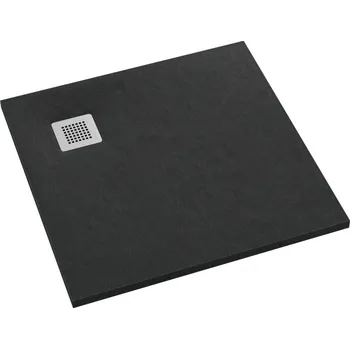 Sprchová vanička Schedpol Kalait Black Stone čtvercová sprchová vanička 90x90 cm černá 3.3101/C/ST-M2