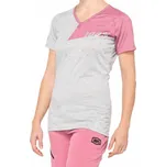 100% AIRMATIC Dámský dres krátký rukáv šedofialová vel. S (NOVÉ)