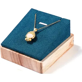 Šperkovnice Dekolt, stojánek, stojan na šperky čtverec zelený na šperky (DRD8Z)