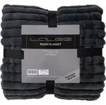 Deka Plush, 200 × 150 cm, grafitová, 100% polyester PLB500GRA150200