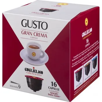 Káva Guglielmo Kapsle Nescafe DolceGusto Gran Crema 16ks