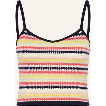 Oh April Dámský Pletený Top Feijoa, žlutá / tmavě modrá /...