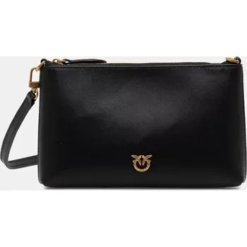 Kabelka Kožené psaníčko Pinko černá barva, 104277 A0F1 104277.A0F1 99X, vel. ONE SIZE