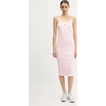 Dámské šaty Šaty Tommy Jeans DW0DW20330 růžová 03X, vel. XL