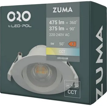 ORO ZUMA LED R 9W CCT-W