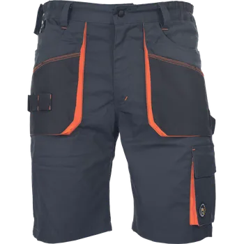 Pánské kraťasy Cerva Kraťasy pracovní EMERTON STRETCH šedá/oranžová 58