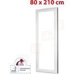 Plastové dveře 80x210 cm (800x2100mm) balkónové levé bílé Trocal