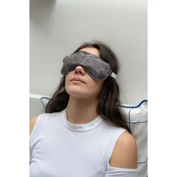 Polštář VFstyle nahřívací polštářek na oči s hroznovými pecičkami Grey