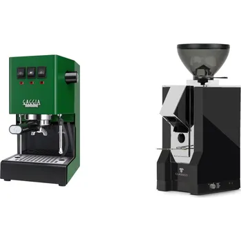 Kávovar Gaggia Classic E24, green + Eureka Mignon Classico, CR black