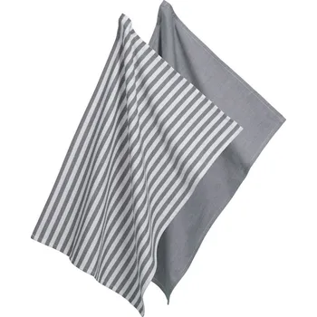 Utěrka KELA Utěrka na nádobí CAJA 2 ks 55%bavlna/45%bambus šedá 70x50 cm KL-12873