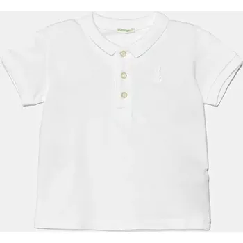 Chlapecké tričko Dětské polo tričko United Colors of Benetton bílá barva, 3WG9A3007 3WG9A3007.W.Seasonal 00X, vel. 74