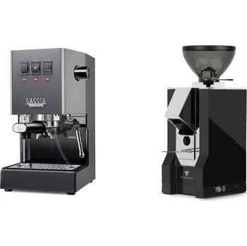 Kávovar Gaggia Classic E24 BC, grey + Eureka Mignon Classico, CR black