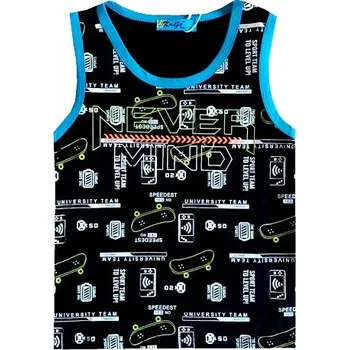 Chlapecké tričko KUGO Tílko LC5907 chlapecké černé