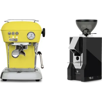 Kávovar Ascaso Dream ONE, Sun Yellow + Eureka Mignon Classico, CR black