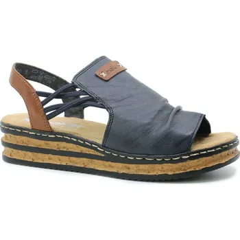 Dámské sandále RIEKER 62962-14 blue, dámské sandály vel.37