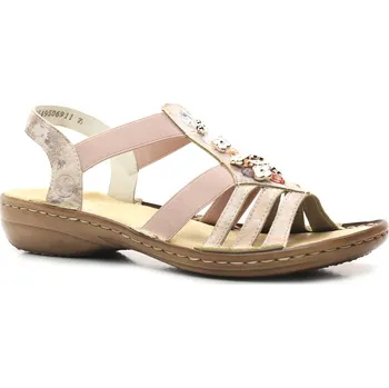 Dámské sandále RIEKER 60855-31 rosa, dámské sandály vel.38