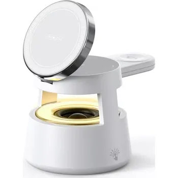 DUZZONA W23 Magnetická bezdrátová nabíjecí stanice 5 v 1 s reproduktorem Bluetooth