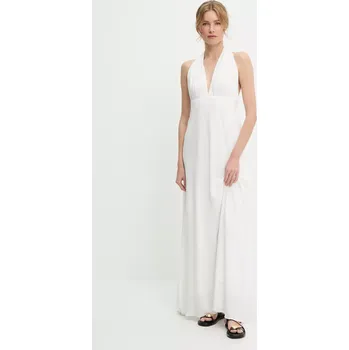 Dámské šaty Šaty Answear.LAB bílá barva, maxi 6996.TWK 00X, vel. M