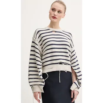 Dámský svetr Svetr MM6 Maison Margiela dámský, béžová barva, S52HL0042.M13080 01X, vel. M