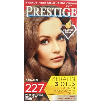 Barva na vlasy Vips Prestige permanentní krém barva na vlasy 227 karamel 115 ml