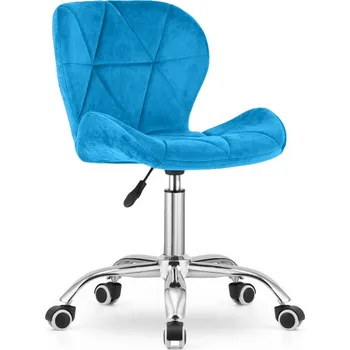 Královsky modré kancelářské křeslo AVOLA VELVET