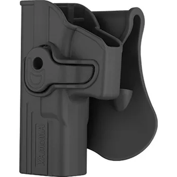 Airsoft Amomax Opaskové polymerové pouzdro pro pistole G série - černé, levé