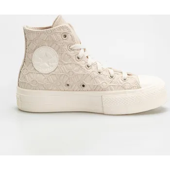 Dámská sportovní obuv Converse Chuck Taylor All Star Lift Hi (light dune/egret/egret) 39.5, bílá