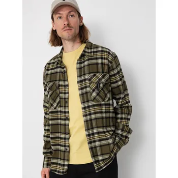 Pánská košile Brixton Bowery Flannel (ivy green/olive surplus/black) XL, zelená