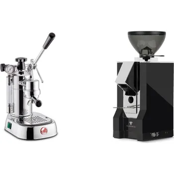 Kávovar La Pavoni Professional Lusso + Eureka Mignon Classico, CR black