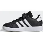 ADIDAS Dětské boty Grand Court 28 BÍLÁ|ČERNÁ
