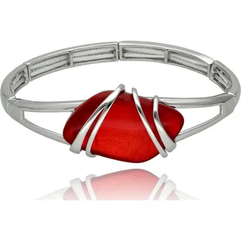 Náramek Yvon Náramek WISDOM STONE - výrazný červený akcent v moderním provedení