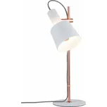 Paulmann Neordic Haldar Stolní lampa Stolní lampa Max. 1x20W E14 230V Bílá/měděná matná kov