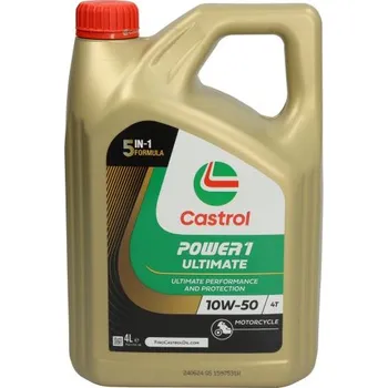 Provozní kapalina Castrol POWER 1 ULTIMATE 10W50 (5 in 1 Formula) 4L, motocyklový motorový olej