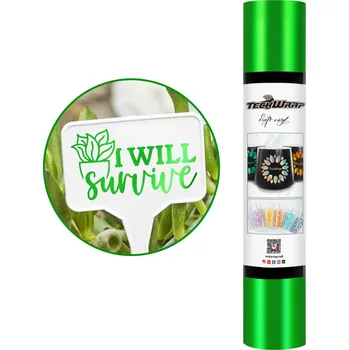 Samolepící dekorace TeckWrap Metallic Satin Chrome - Grass Green Velikost: 30,5 x 30 cm