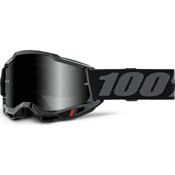 Motocyklové brýle Motokrosové brýle 100% ACCURI 2- USA, brýle SAND ČERNÉ - kouřové plexi