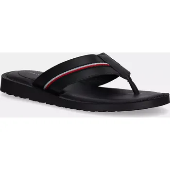 Pánské žabky Žabky Tommy Hilfiger CORE HILFIGER TOE POST LH SANDAL pánské, černá barva, FM0FM05416 99X, EUR 41