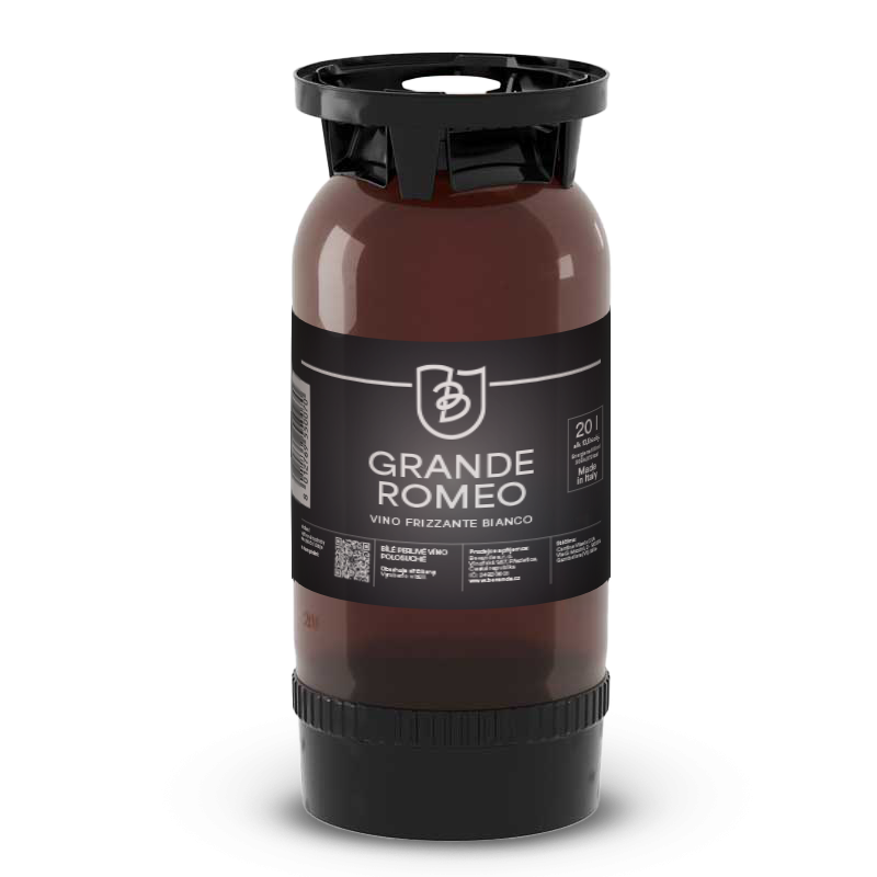 Vitevis KEG Grande Romeo, perlivé bílé víno, frizzante bianco, Veneto, Colli Vicentini, 10,5%, 20L