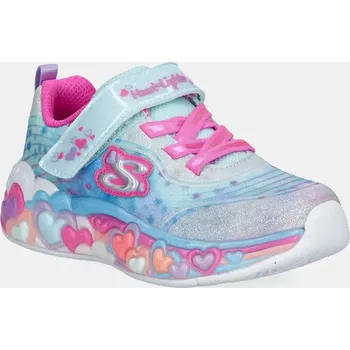 Chlapecká obuv Dětské sneakers boty Skechers ETERNAL HEART LIGHTS tyrkysová barva, 302696N 60X, EUR 21