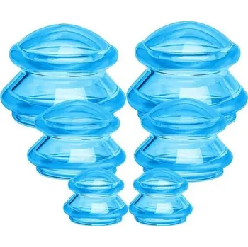 Masáž Silikonové vakuové baňky proti celulitidě a na masáž těla | silikonové baňky, masážní pomůcky - 2Nastavte SML BL