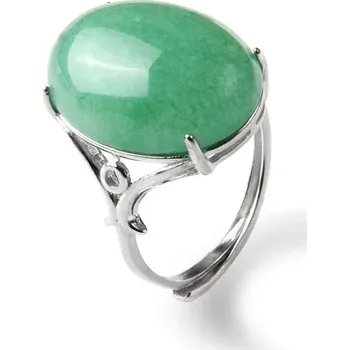 Prsten Nastavitelný prsten | šperky - 24 Zelený avanturín