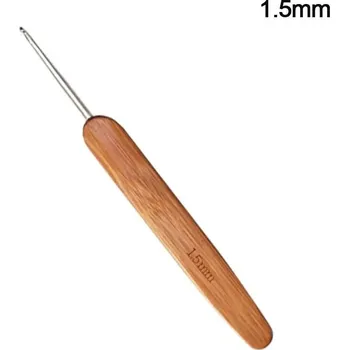 Jehlice Bambusové háčkovací jehlice pro jemné pletení | háčkovací pomůcka, jehlice - 1,5 mm