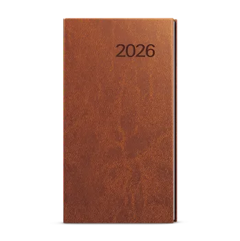 Diář Týdenní diář 2026 Baloušek kapesní Jakub - Vivella hnědá